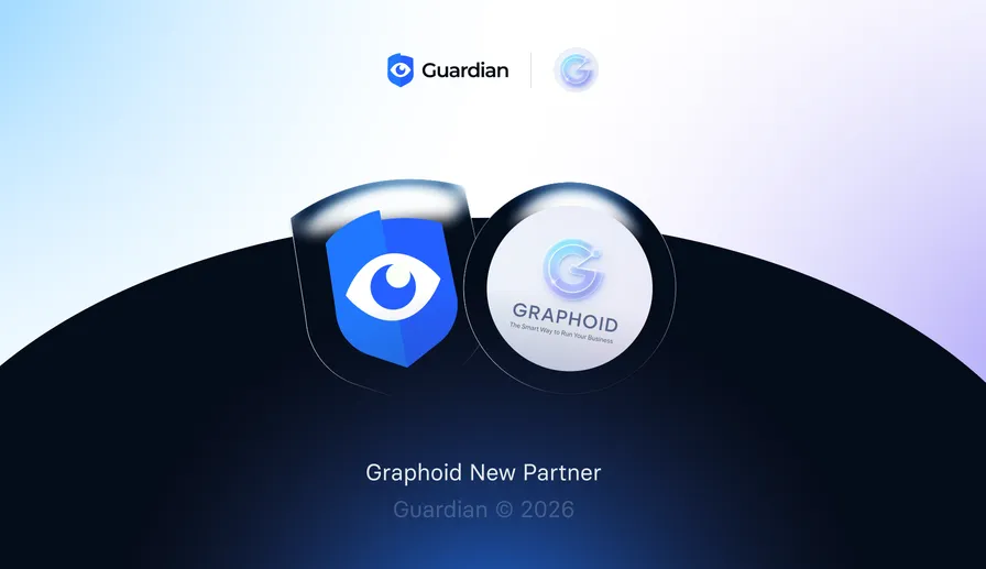 GuardianStack and Graphoid partnership visual announcing AI business command center security collaboration for India and the EU