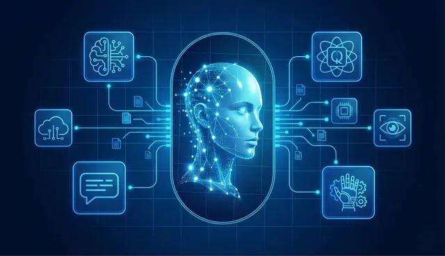 Illustration showing AI agents and bots interacting with a website while a device intelligence shield separates legitimate traffic from threats